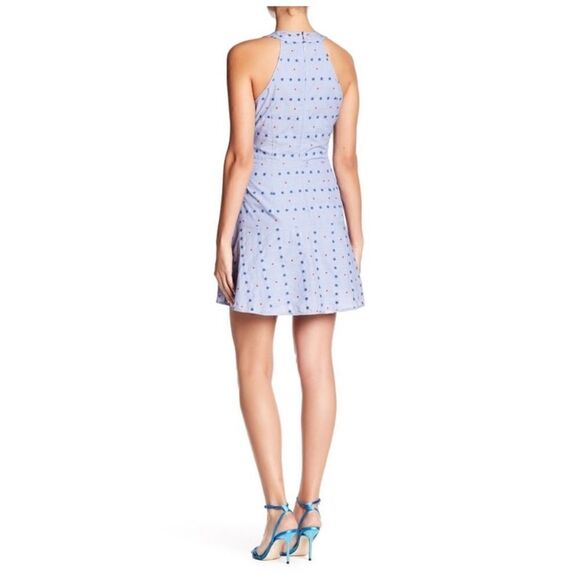 PARKER Stars Dots Tie Waist Sleeveless Mini Dress Sz XS - Picture 9 of 12